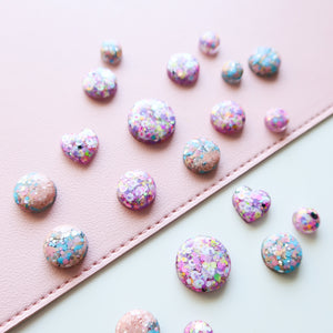 Maya Glitter Studs - Large