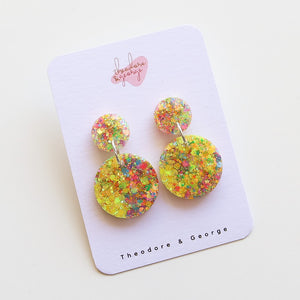 Adele Glitter Dangles - Large
