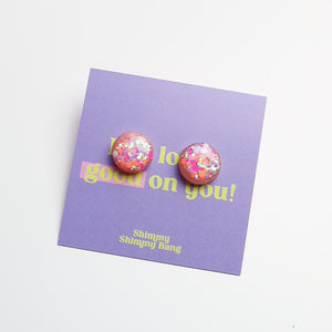 Briar Glitter Studs - Medium