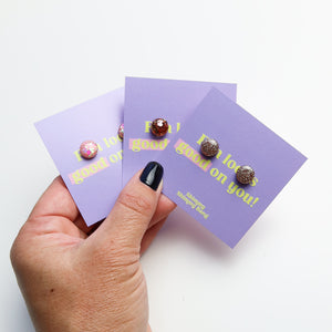 Astrid Glitter Studs - Small
