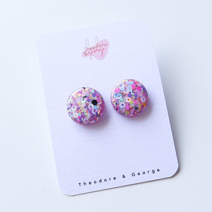 Maya Glitter Studs - Large
