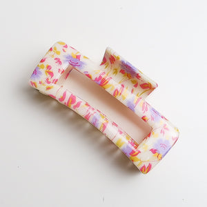 Large Watercolour Rectangle Hair Claw