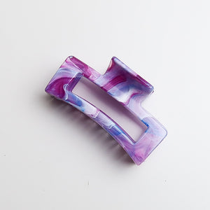 Medium Marble Rectangle Hair Claw