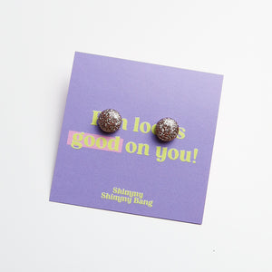 Astrid Glitter Studs - Small