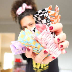 Large Pop Punk Rectangle Hair Claw