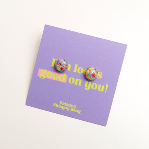 Roxy Glitter Studs - Small