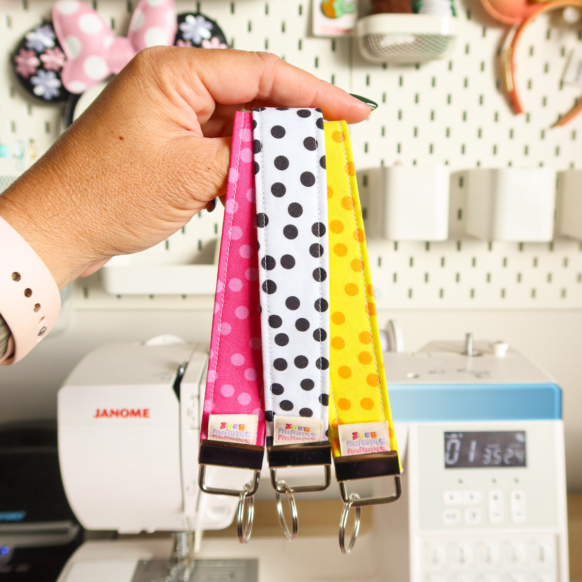 Hannah Fabric Key Fob