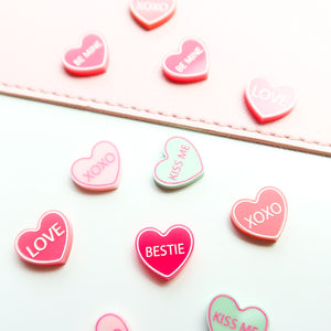 Be Mine Candy Heart Stud Pack