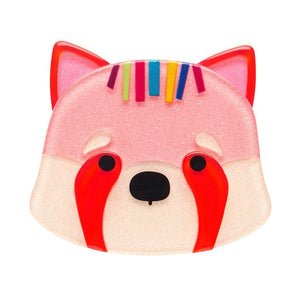 Rhonda The Red Panda Brooch