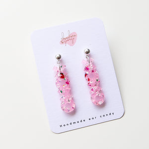 XOXO Party Glitter Dangles