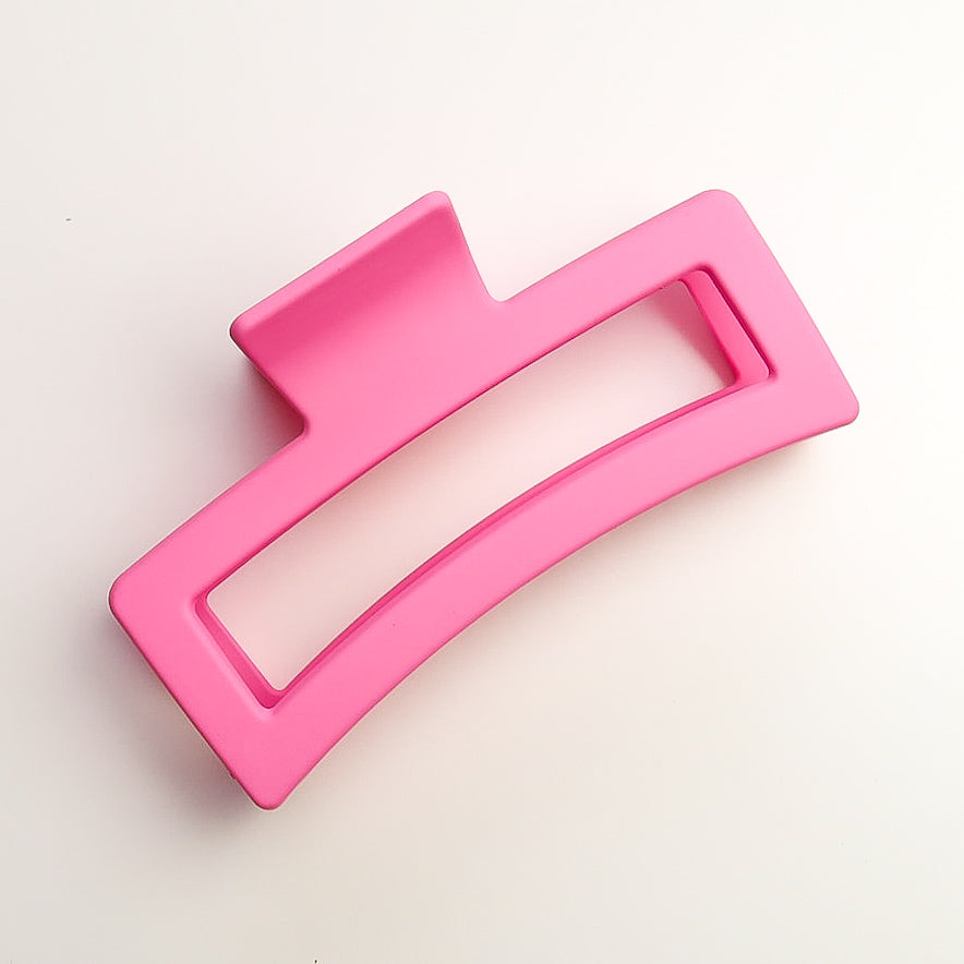 XL Summer Matte Rectangle Hair Claw