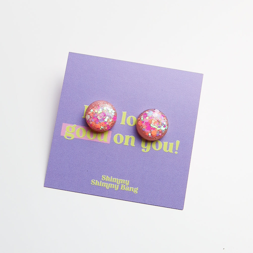 Briar Glitter Studs - Medium