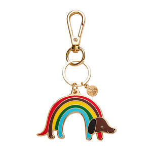 Rainbow Ruff Key Ring