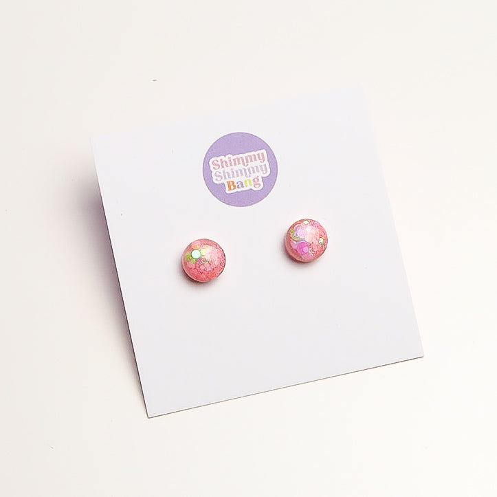 Kimberly Glitter Studs - Small