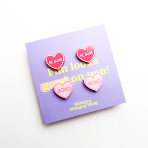 Be Mine Candy Heart Stud Pack