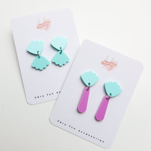 Aqua Fan Dangles