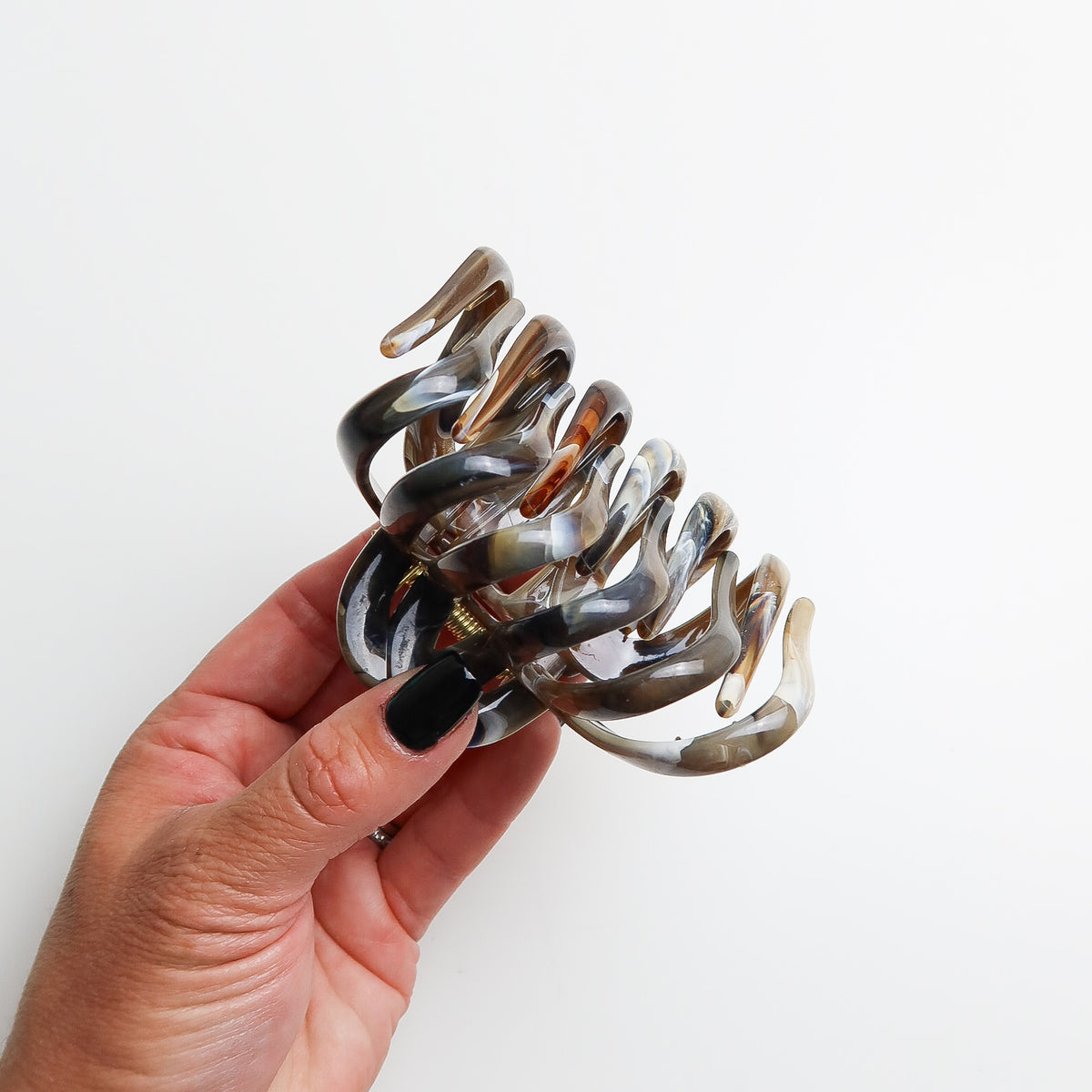 Large Watercolour Curly Hair Claw