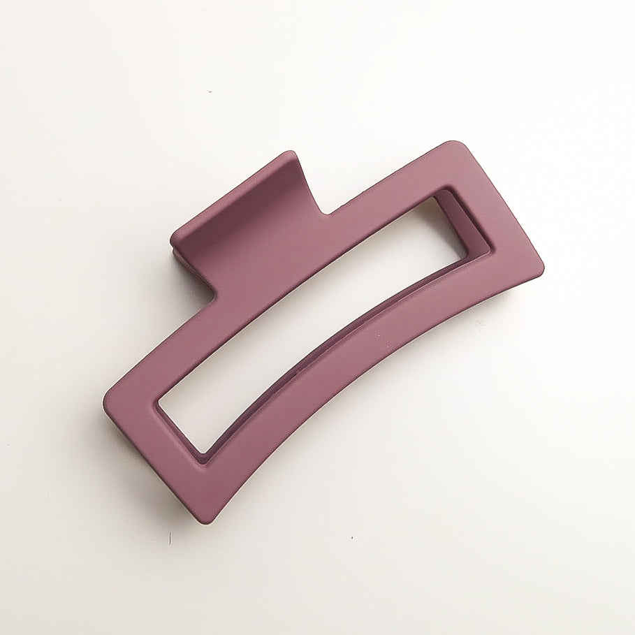 XL Business Barbie Matte Rectangle Hair Claw