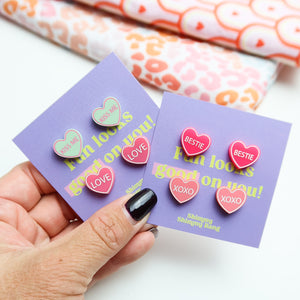 Bestie Candy Heart Stud Pack