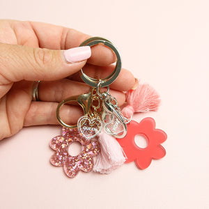 Cherrie ‘XOXO’ Flower Keychain