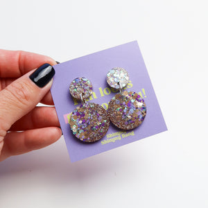 Lena Glitter Dangles - Large