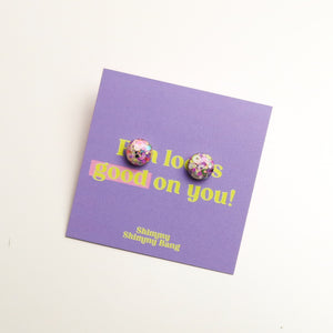 Maya Glitter Studs - Small