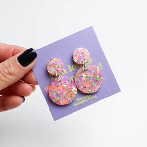 Krista Glitter Dangles - Large