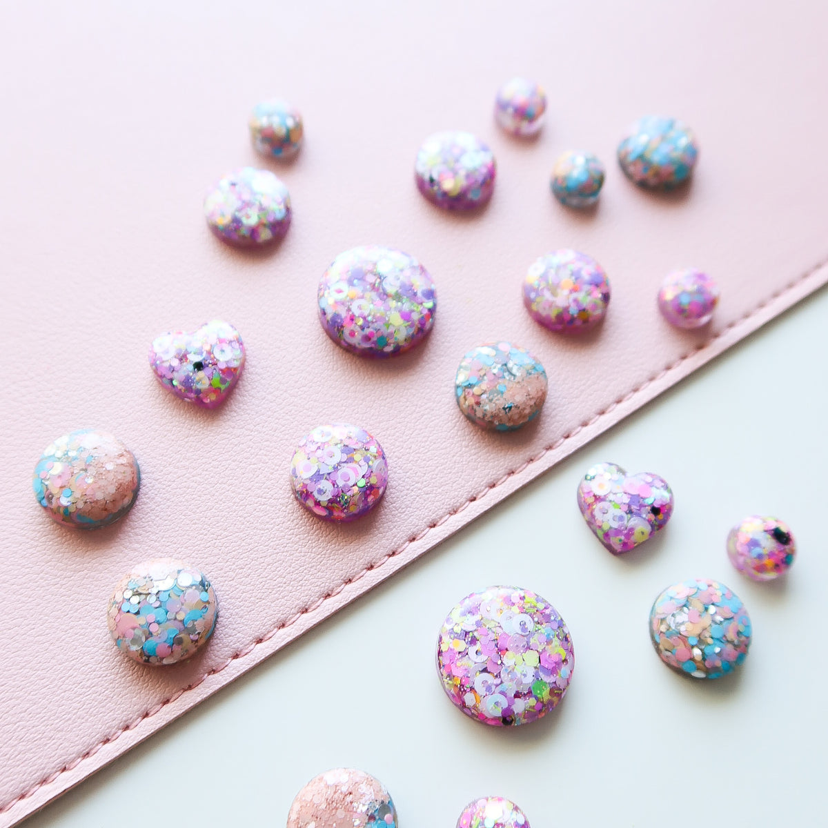 Maya Glitter Studs - Small
