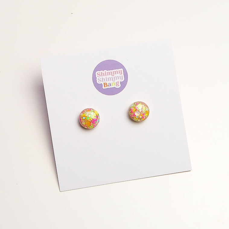 Tiffany Glitter Studs - Small