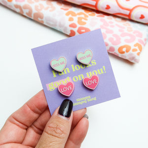 Kiss Me Candy Heart Stud Pack