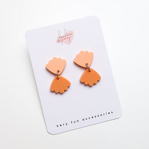 Apricot Fan Dangles