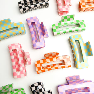 Large Pop Punk Rectangle Hair Claw