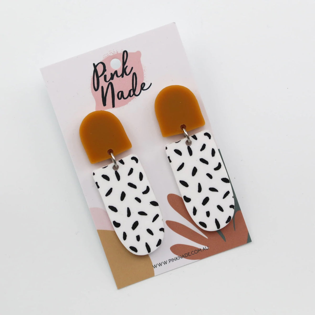 The ‘Gabi’ Mustard/Spot Dangle